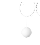 Lampy wiszące - UMMO ISUULLA B biała podwójna lampa sufitowa z podwyższoną szczelnością IP44 ISB211PS0 - product 2