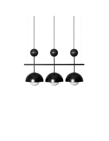 UMMO KELLO B czarna potrójna lampa sufitowa KEB322P0