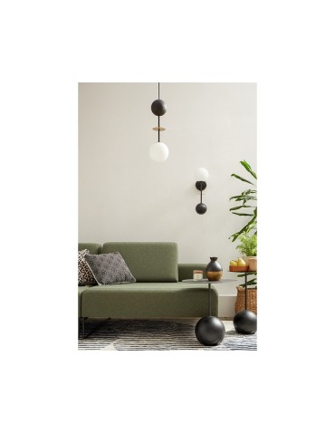 UMMO OIO A czarna sufitowa lampa wisząca z mosiężnym elementem OIA132P0 - produkt 2