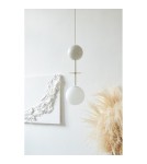 Lampy wiszące - UMMO OIO A biała sufitowa lampa wisząca z mosiężnym elementem OIA131P0 - product 2