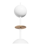 Lampy wiszące - UMMO OIO A biała sufitowa lampa wisząca z mosiężnym elementem OIA131P0 - product 3