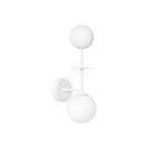 Kinkiety - UMMO OIO B biała lampa ścienna / kinkiet z mosiężnym elementem OIB11030 - product 1