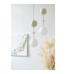 Lampy wiszące - UMMO OIO A biała sufitowa lampa wisząca z mosiężnym elementem OIA131P0 - product 6