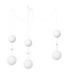 Lampy wiszące - UMMO OIO A3 biała potrójna sufitowa lampa wisząca OIA311P0 - product 1