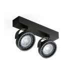 Lampy sufitowe reflektory - Azzardo JERRY 2 230V BLACK 2xES111 Reflektor Sufitowy Czarny AZ1370 - product 1