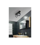 Lampy sufitowe reflektory - Azzardo JERRY 2 230V BLACK 2xES111 Reflektor Sufitowy Czarny AZ1370 - product 2