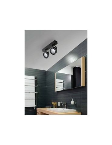 Azzardo JERRY 2 230V BLACK 2xES111 Reflektor Sufitowy Czarny AZ1370 - produkt 2