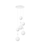 Lampy wiszące - UMMO OIO A 3P biała potrójna lampa sufitowa / plafon OIP311P3 - product 1