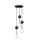Lampy wiszące - UMMO OIO A 3P czarna potrójna lampa sufitowa / plafon OIP322P3 - product 1