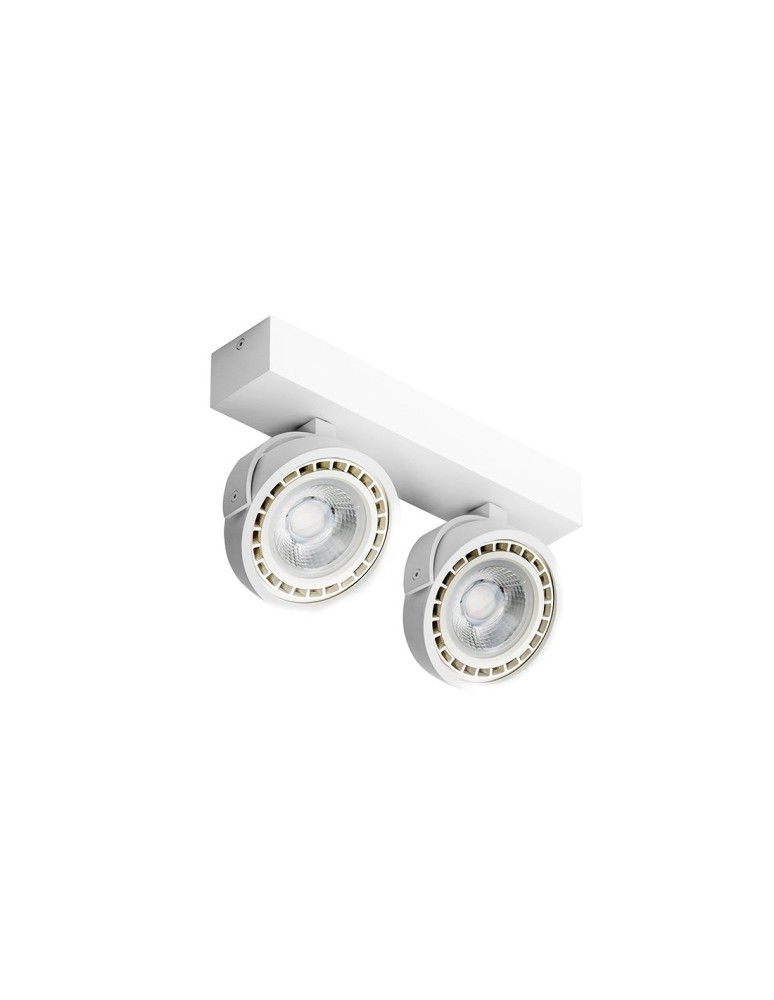 Lampy sufitowe reflektory - Azzardo JERRY 2 230V WHITE 2xES111 Reflektor Sufitowy Biały AZ1371 - produkt kolory-swiatla.pl 1