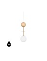 UMMO OIO A WOOD mosiężna sufitowa lampa wisząca z podwyższoną szczelnością IP44 OIAW131PS0 UMMO OIO A WOOD mosiężna sufitowa lampa wisząca z podwyższoną szczelnością IP44 OIAW131PS0