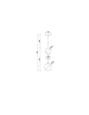 UMMO OIO A WOOD mosiężna sufitowa lampa wisząca z podwyższoną szczelnością IP44 OIAW131PS0 - produkt 2