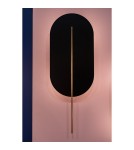 UMMO ROKKE czarna lampa ścienna / kinkiet z mosiężnym detalem RKK22030 UMMO ROKKE czarna lampa ścienna / kinkiet z mosiężnym detalem RKK22030