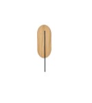 Kinkiety - UMMO ROKKE WOOD drewniana lampa ścienna / kinkiet z czarnym detalem RKW21020 - product 1