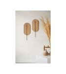 Kinkiety - UMMO ROKKE WOOD drewniana lampa ścienna / kinkiet z czarnym detalem RKW21020 - product 2