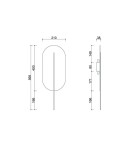 Kinkiety - UMMO ROKKE WOOD drewniana lampa ścienna / kinkiet z czarnym detalem RKW21020 - product 4