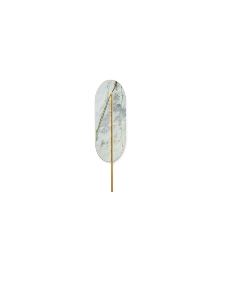 UMMO ROKKE STONE zielona lampa ścienna / kinkiet z ozdobnym detalem RKS24020 UMMO ROKKE STONE zielona lampa ścienna / kinkiet z ozdobnym detalem RKS24020