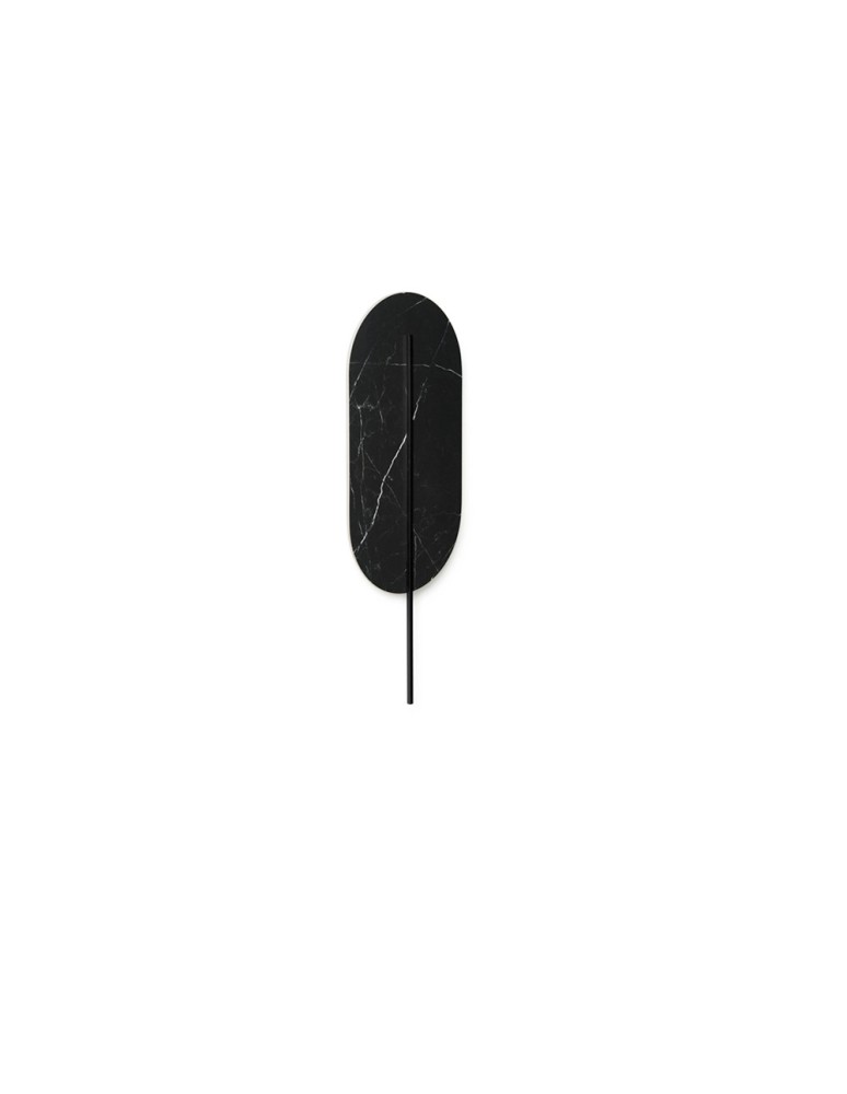 UMMO ROKKE STONE czarna lampa ścienna / kinkiet z ozdobnym detalem RKS23020 UMMO ROKKE STONE czarna lampa ścienna / kinkiet z ozdobnym detalem RKS23020