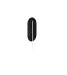 UMMO ROKKE STONE czarna lampa ścienna / kinkiet z ozdobnym detalem RKS23020 UMMO ROKKE STONE czarna lampa ścienna / kinkiet z ozdobnym detalem RKS23020
