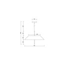 Lampy wiszące - UMMO SAKOSI B czarna sufitowa lampa wisząca SKB322P0 - product 4
