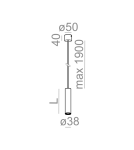 Lampy wiszące LED - Aqform PET wisząca mini LED 17cm 3W 300lm 50297 - produkt 2