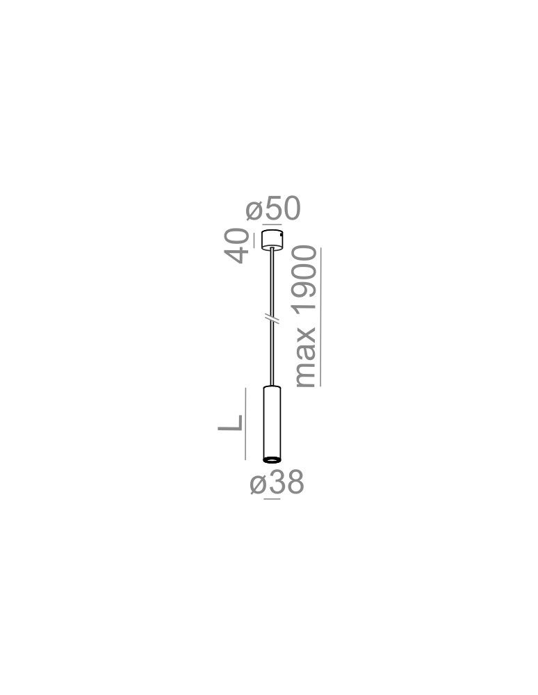Aqform PET wisząca mini LED 17cm 3W 300lm 50297