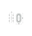 Kinkiety - UMMO SAUVA B czarna ażurowa lampa ścienna / kinkiet SVB12S14 - product 4