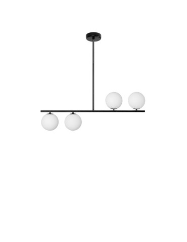UMMO SUGURI A czarna lampa sufitowa w rozmiarze M SGA122R06