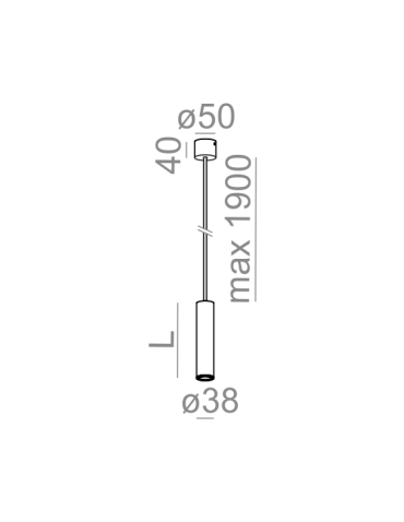Aqform PET wisząca mini LED 50cm 3W 320lm 50585 - produkt 2