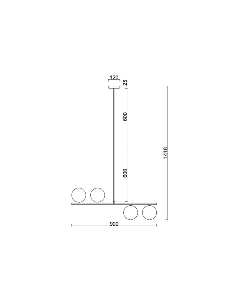 Lampy wiszące - UMMO SUGURI A czarna lampa sufitowa w rozmiarze XL SGA122R66 - product kolory-swiatla.pl 4