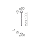 Lampy wiszące LED - Aqform PET wisząca zoom LED 17cm 230V 8W 470lm 50295 - produkt 2