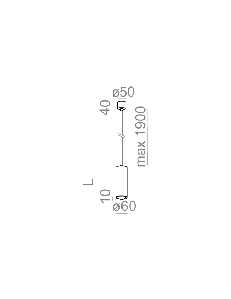 Aqform PET wisząca zoom LED 17cm 230V 8W 470lm 50295