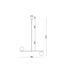 Lampy wiszące - UMMO SUGURI C biała lampa sufitowa w rozmiarze XL SGC311R66 - product 4