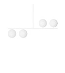 Lampy wiszące - UMMO SUGURI A biała lampa sufitowa w rozmiarze M z podwyższoną szczelnością IP44 SGA111RS6 - product 3