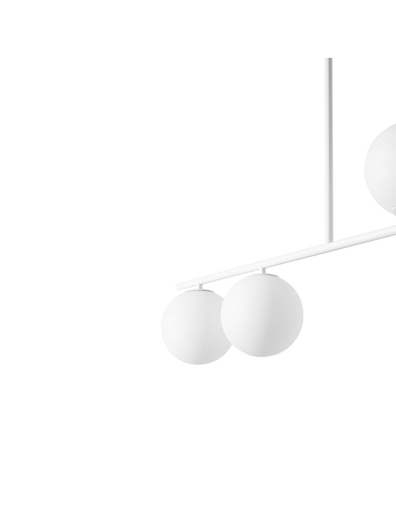 Lampy wiszące - UMMO SUGURI A biała lampa sufitowa w rozmiarze L z podwyższoną szczelnością IP44 SGA111RS36 - product kolory-swiatla.pl 2