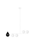 Lampy wiszące - UMMO SUGURI A biała lampa sufitowa w rozmiarze XL z podwyższoną szczelnością IP44 SGA111RS66 - product 1