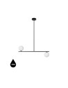 UMMO SUGURI C czarna lampa sufitowa w rozmiarze L z podwyższoną szczelnością IP44 SGC322RS36