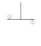 Lampy wiszące - UMMO SUGURI C czarna lampa sufitowa w rozmiarze L z podwyższoną szczelnością IP44 SGC322RS36 - product 3