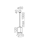Lampy wiszące - Aqform QUPET wisząca 12 LED 230V 8W 330lm 50420 - product 2