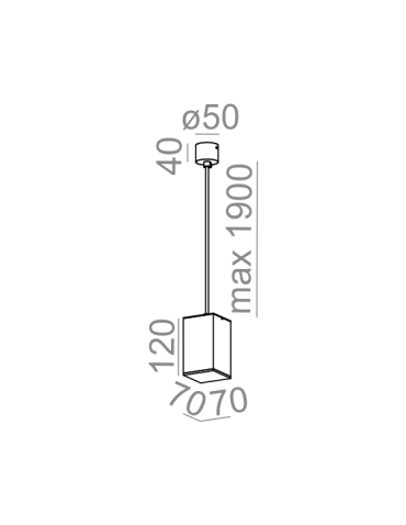Aqform QUPET wisząca 12 LED 230V 8W 330lm 50420 - produkt 2