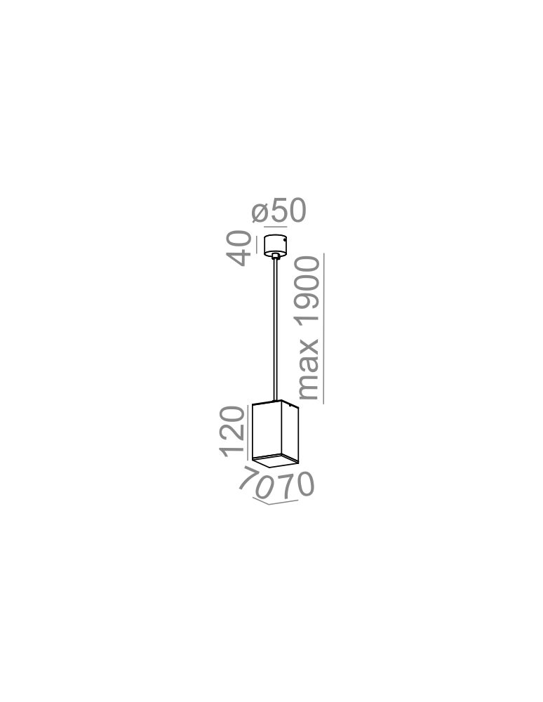 Aqform QUPET wisząca 12 LED 230V 8W 330lm 50420