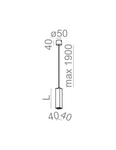 Aqform QUPET wisząca mini LED 50cm 3W 310lm 50586 - produkt 2