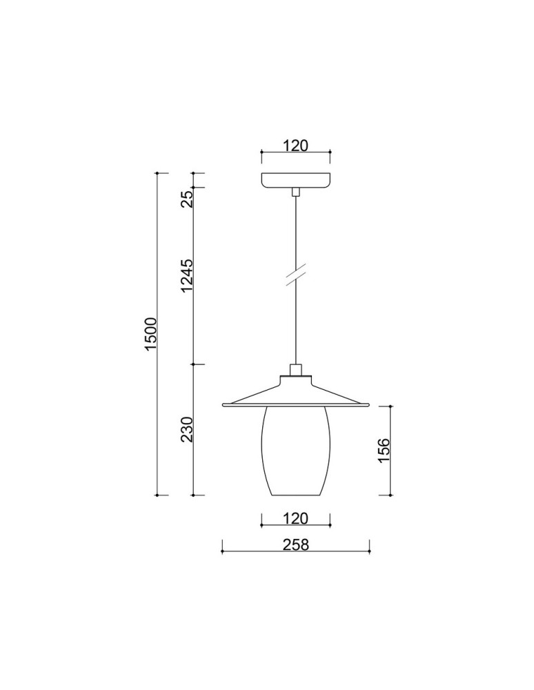UMMO JINGU A czarna sufitowa lampa wisząca JNA122P0 UMMO JINGU A czarna sufitowa lampa wisząca JNA122P0