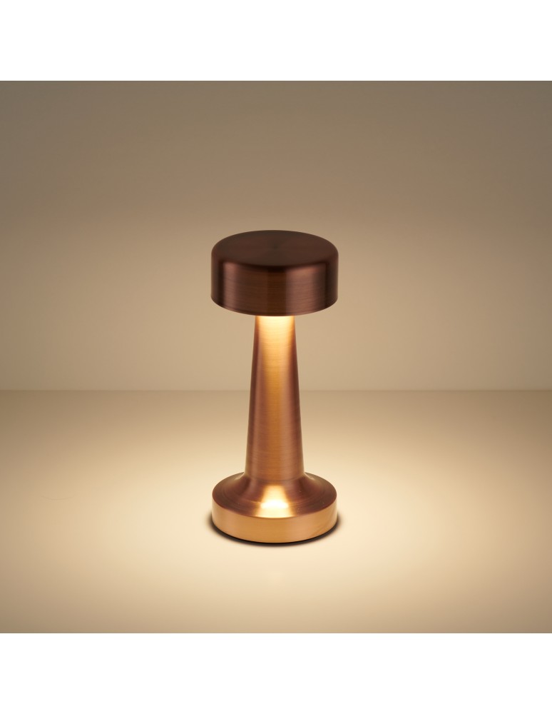 Step Into Design Lampa stołowa TAVOLO A LED dotykowa miedziana 21 cm ST-8127T/A COPPER