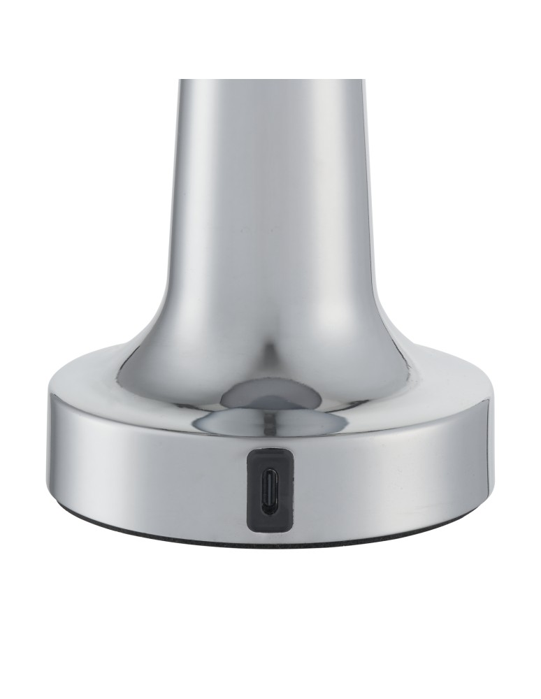 Step Into Design Lampa stołowa TAVOLO A LED dotykowa srebrna 21 cm ST-8127T/A SILVER
