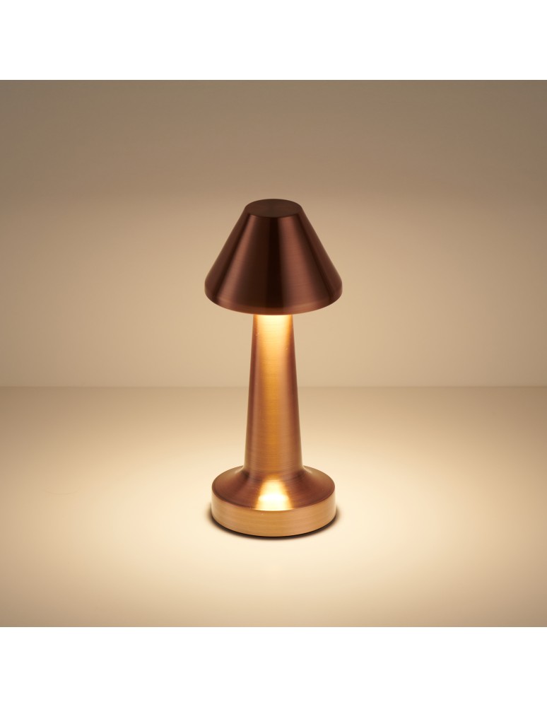 Step Into Design Lampa stołowa TAVOLO B LED dotykowa miedziana 22 cm ST-8127T/B COPPER Step Into Design Lampa stołowa TAVOLO B LED dotykowa miedziana 22 cm ST-8127T/B COPPER