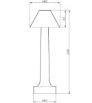 Step Into Design Lampa stołowa TAVOLO B LED dotykowa miedziana 22 cm ST-8127T/B COPPER Step Into Design Lampa stołowa TAVOLO B LED dotykowa miedziana 22 cm ST-8127T/B COPPER