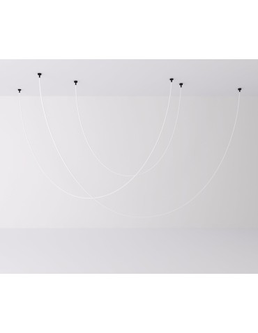 Step Into Design Lampa wisząca SNAKE LED wąż ledowy czarna 400 cm MD1021-4 black - produkt 2