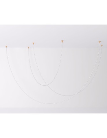 Step Into Design Lampa wisząca SNAKE LED wąż ledowy złota 500 cm MD1021-5 gold - produkt 2