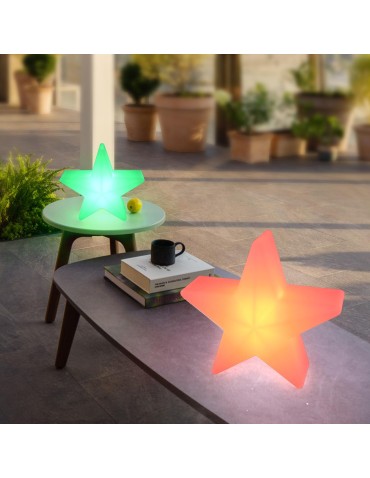 Step Into Design Lampa ogrodowa dekoracyjna gwiazda STAR LED RGBW 16 kolorów 30 cm ES-CR041 - produkt 2
